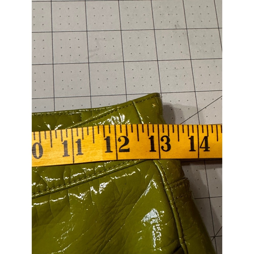 Simon Miller Women's Pants Size 25 Green Vinyl High Rise‎ Cropped - Picture 13 of 16